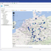 Geoanalyse im CURSOR-CRM: räumliche Verteilung von Kunden mit Klassifizierung (A-, B- & C-Kunden)